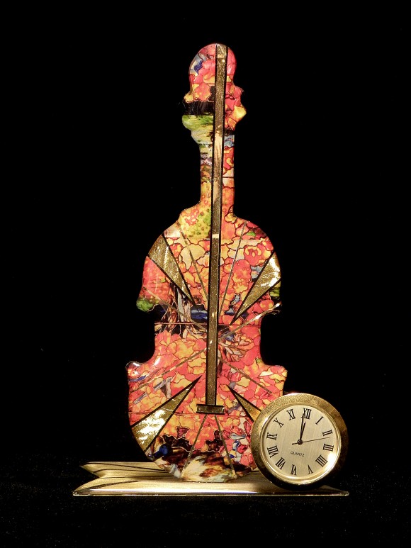 Tiffany Violin Clock
