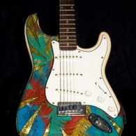 Metallic Art Graphics Electric Guitar